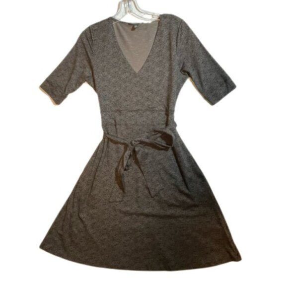 Toad & Co Cue Wrap Cafe Dress Herringbone Print - Picture 5 of 14